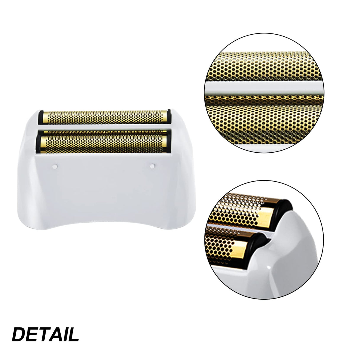 Colorski hypoallergenic gold foil for comfortable, close shaves.