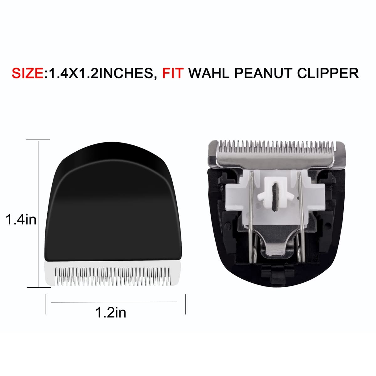 Colorski peanut clippers blade snap-on action delivers smooth, secure blade changes.