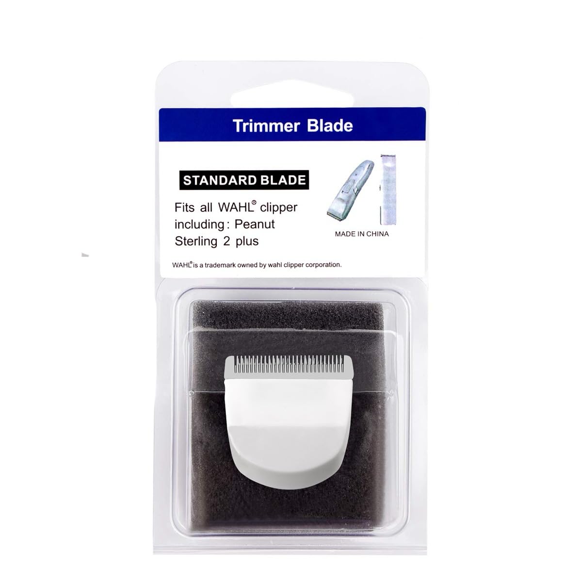 Colorski Peanut blade packaging displaying two white blades for Wahl Peanut clippers.