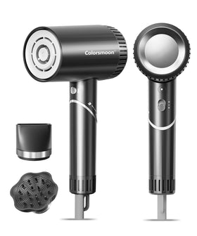 Colorsmoon hair dryer 100k RPM high-speed performance for quick results.