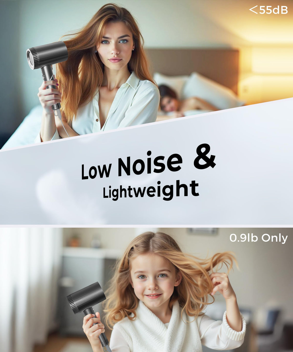 Colorsmoon diffuser and nozzle set enhances styling versatility.