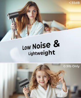 Colorsmoon diffuser and nozzle set enhances styling versatility.