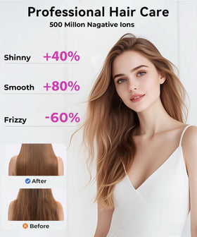 Colorsmoon hair dryer intelligent thermostat maintains safe, steady heat.