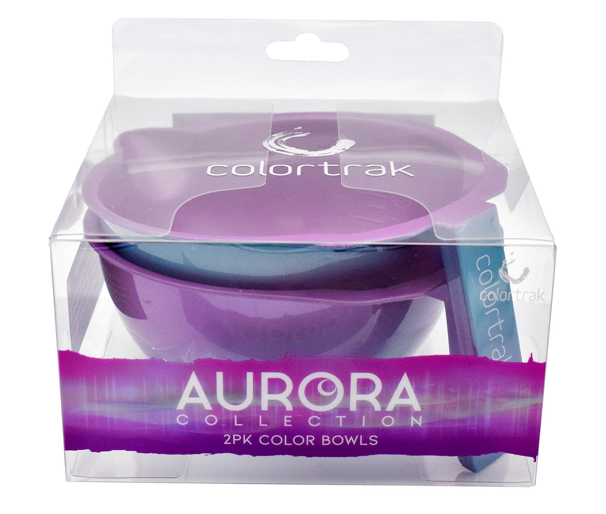 Colortrak Aurora bowls feature easy-pour lip for precise color transfers.
