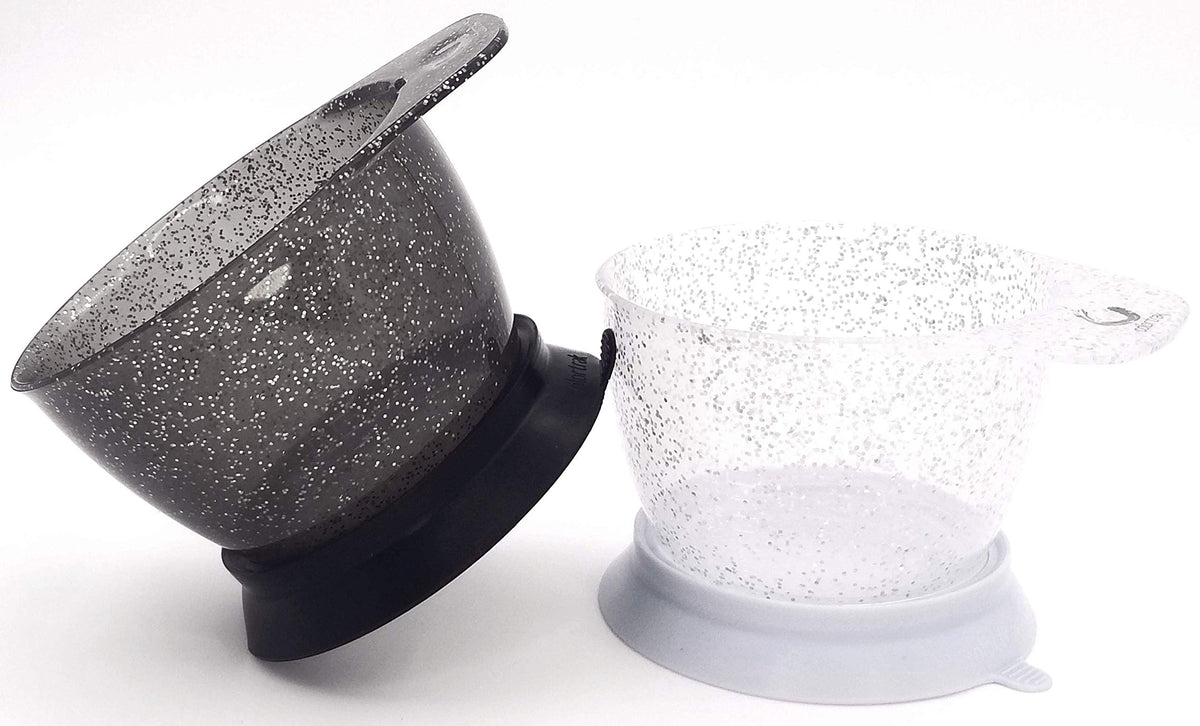 Colortrak Galaxy Glitter Bowls come in a 2-pack for value