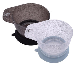 Colortrak Galaxy Glitter Bowls with suction ring stabilize color applications