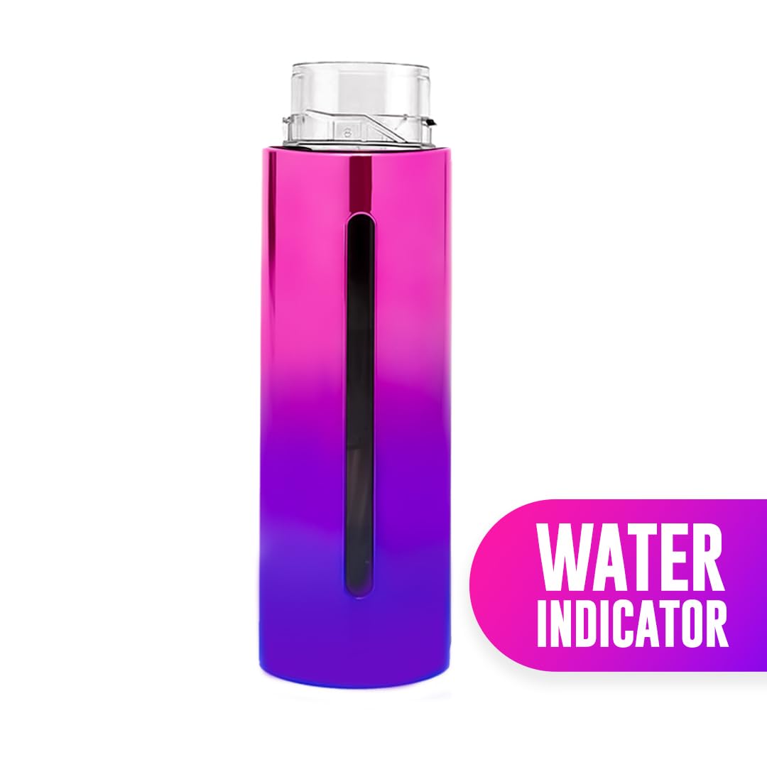 Colortrak Luminous Bottle in pink-purple finish adds salon-ready color.