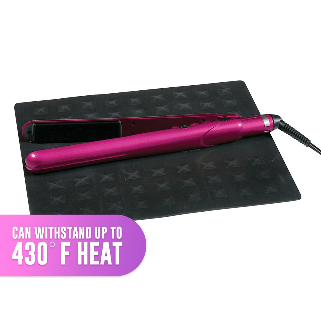 Colortrak silicone styling mat with spill resistance for color formulas