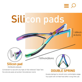 ColorYoung alligator clips set anchors extensions securely for flat installs.