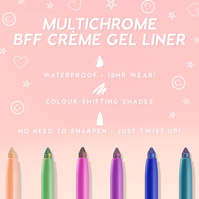 Swatch on skin reveals vibrant ColourPop BFF chrome pigment