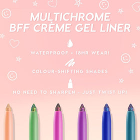 Swatch on skin reveals vibrant ColourPop BFF chrome pigment