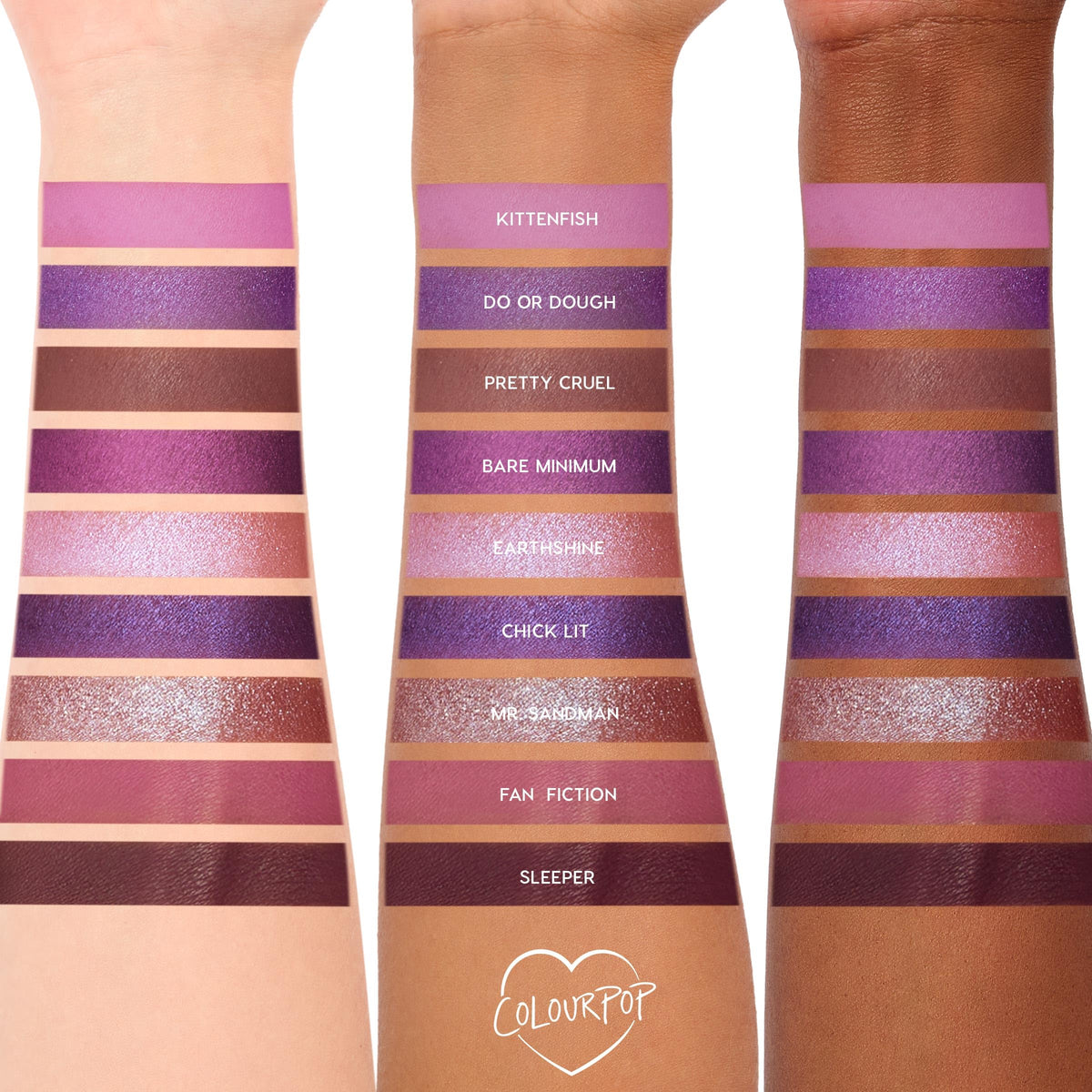 ColourPop It's My Pleasure glitter finish adds festive sparkle for party-ready eyes.