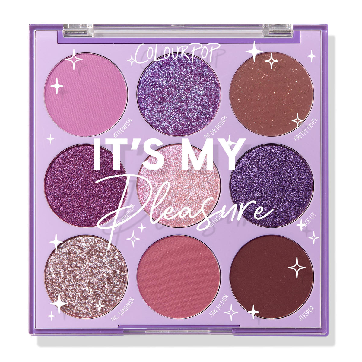 ColourPop It's My Pleasure swatches reveal rich pigments for vibrant daytime looks.