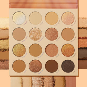 ColourPop Golden Hour swatches show warm golds and bronzes with rich pigmentation.