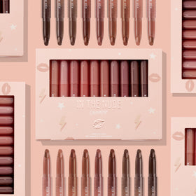 ColourPop Lippie Stix nude lip look on lips demonstrates finished versatility.