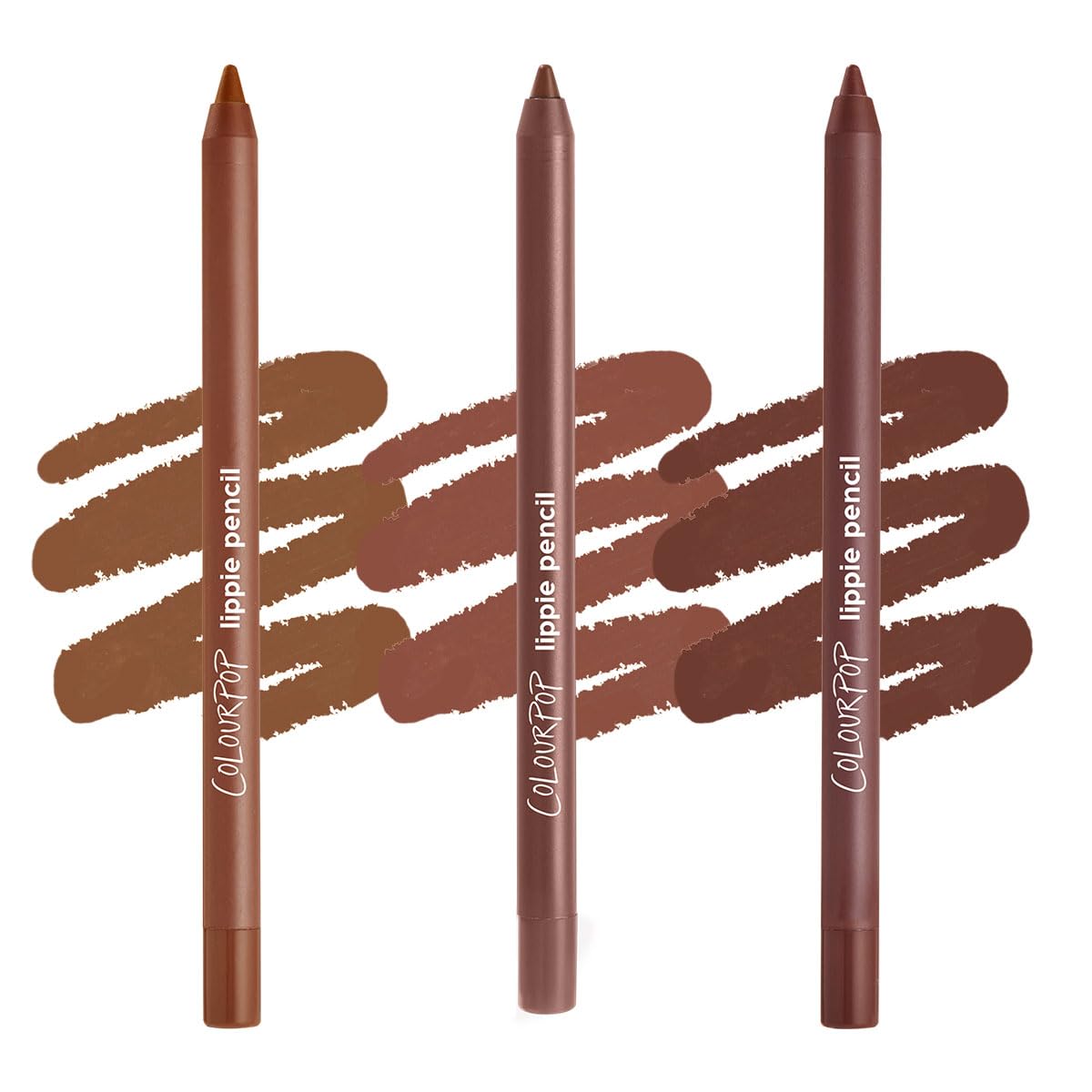 ColourPop Mocha Trio CTRL swatch showing deep brown liner for defined, long-lasting edges