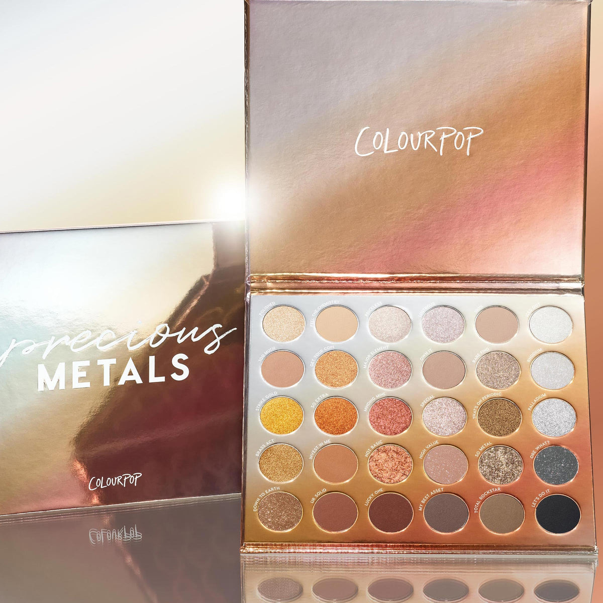 ColourPop Precious Metals smooth-blend application supports effortless shading and layering.