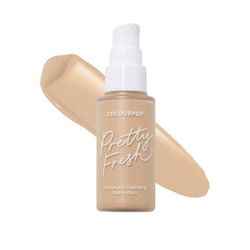 ColourPop Pretty Fresh bottle with pump demonstrates its hydrating formula for natural finish.