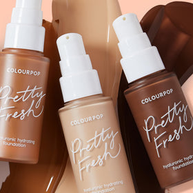 Hydration-rich ColourPop Pretty Fresh with hyaluronic acid & coconut water.