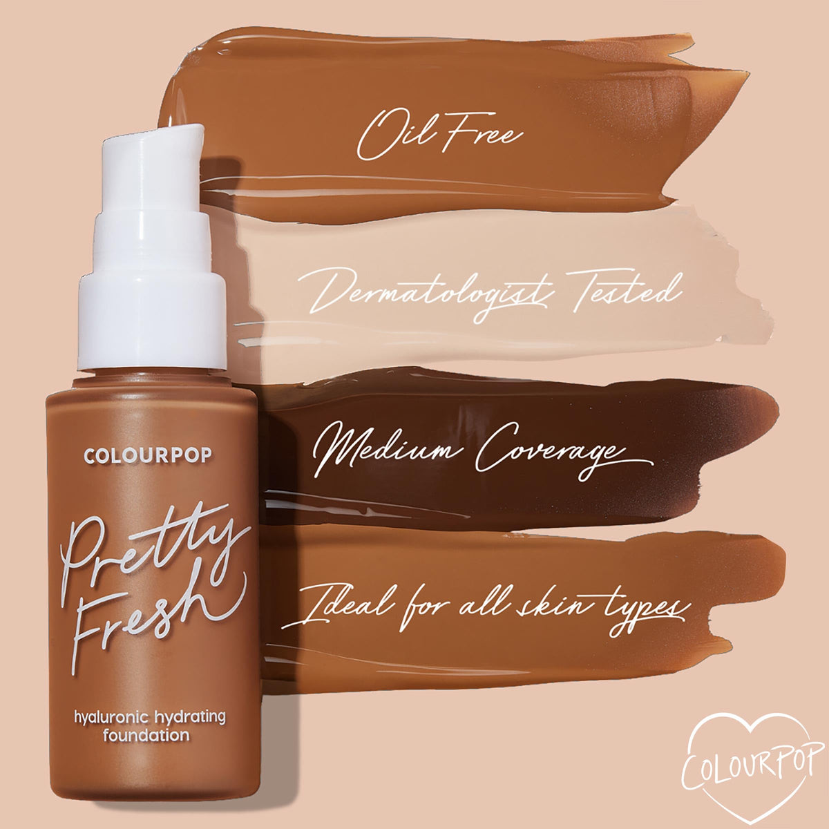 ColourPop Pretty Fresh natural finish on skin for a balanced complexion