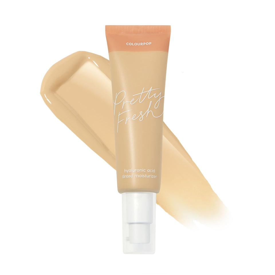 ColourPop Pretty Fresh tinted moisturizer bottle shows hydrating, lightweight coverage.