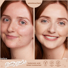 ColourPop Pretty Fresh skin swatch displaying hydration and even skin tone.