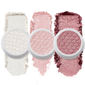 ColourPop Shimmering Besties Trio lifestyle shot with wearable sparkle day to night