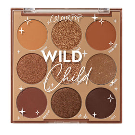 ColourPop Wild Child palette with rich chocolate browns for versatile day-night looks.