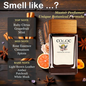 Cupiette middle notes of rose and cinnamon convey warm sophistication.