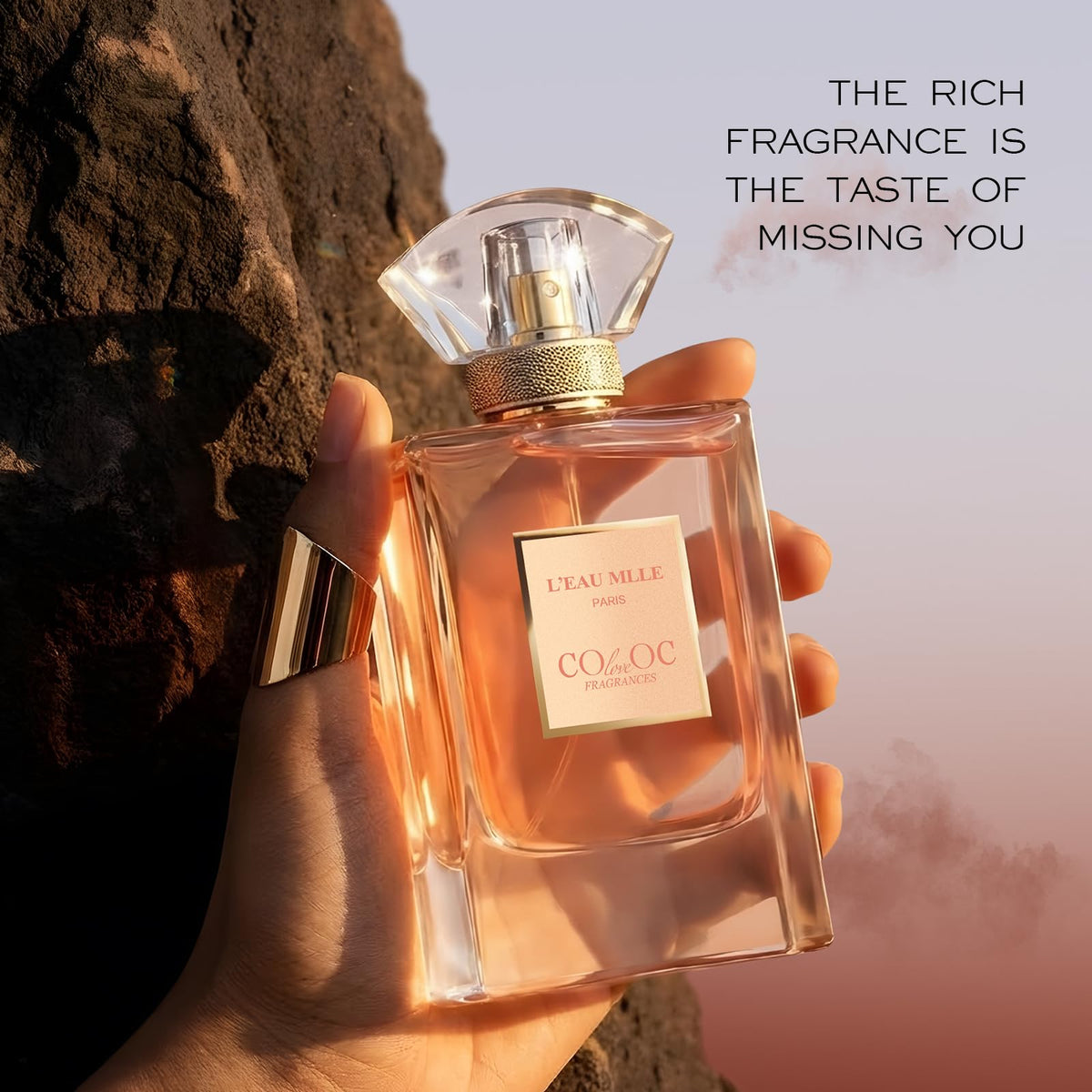 COLOVEOC Fragrances L'EAU MLLE Paris base notes patchouli and vanilla