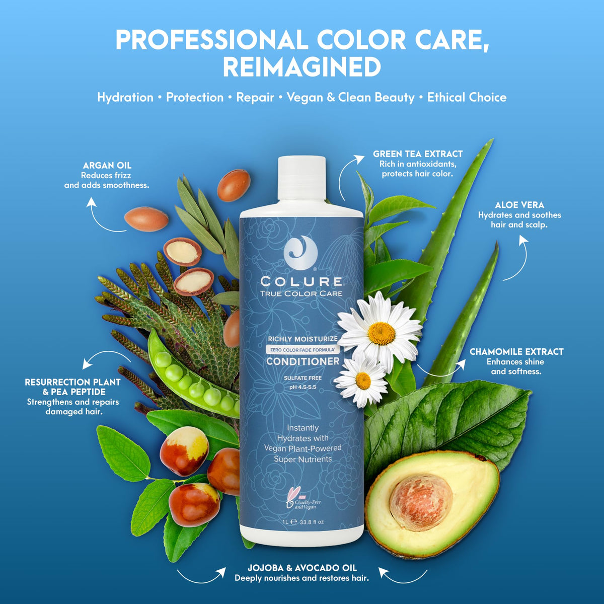 COLURE Richly Moisturize Conditioner helps color care without weighing down hair