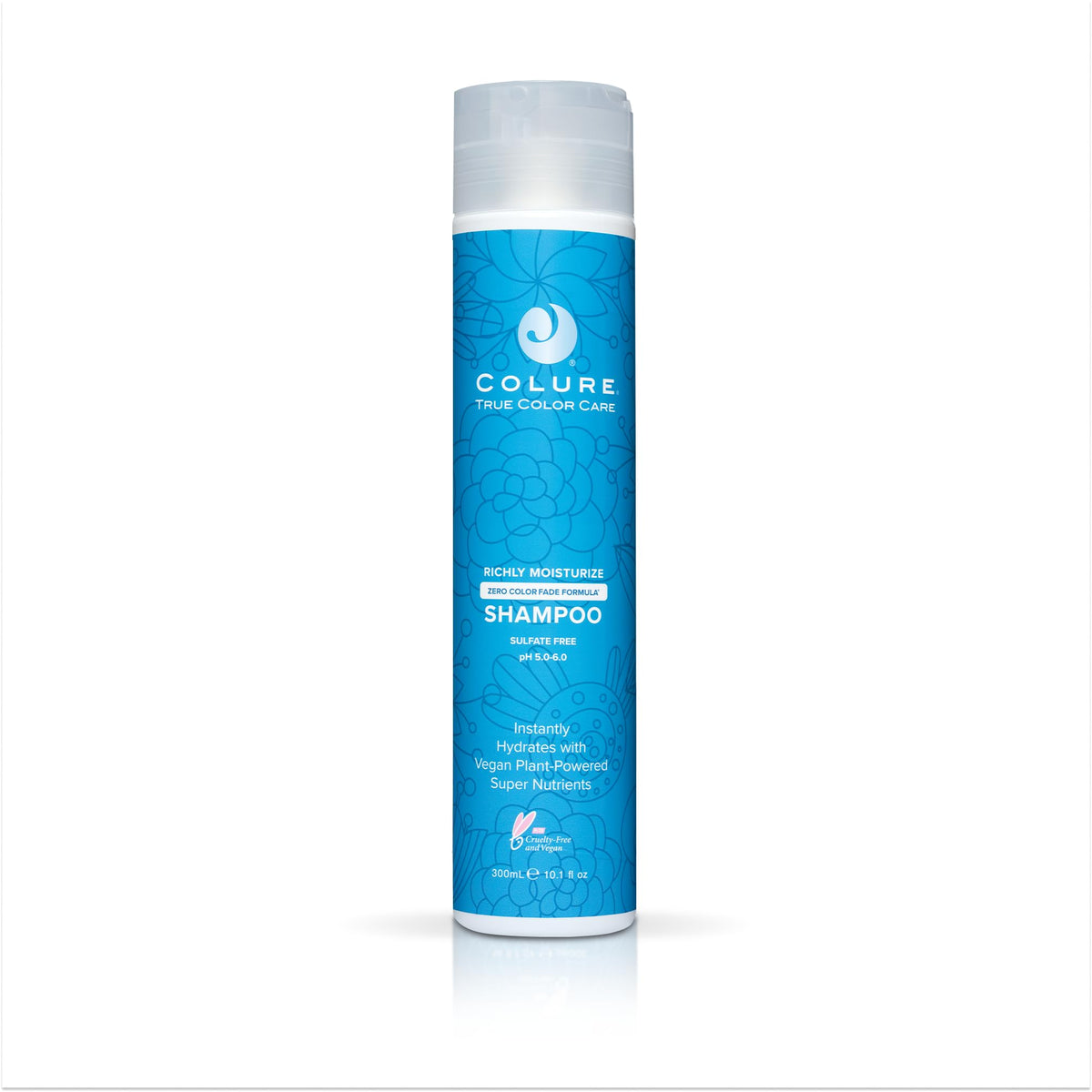 COLURE Richly Moisturize Shampoo bottle-front shows hydrating formula for color-treated hair.