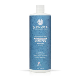 COLURE Richly Moisturize Shampoo bottle highlights deep hydration for dry color-treated hair.