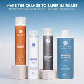 COLURE Richly Moisturize Shampoo color retention scene highlights fade protection.