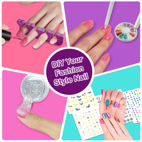 Combaybe glitter powder and decorations add sparkle.