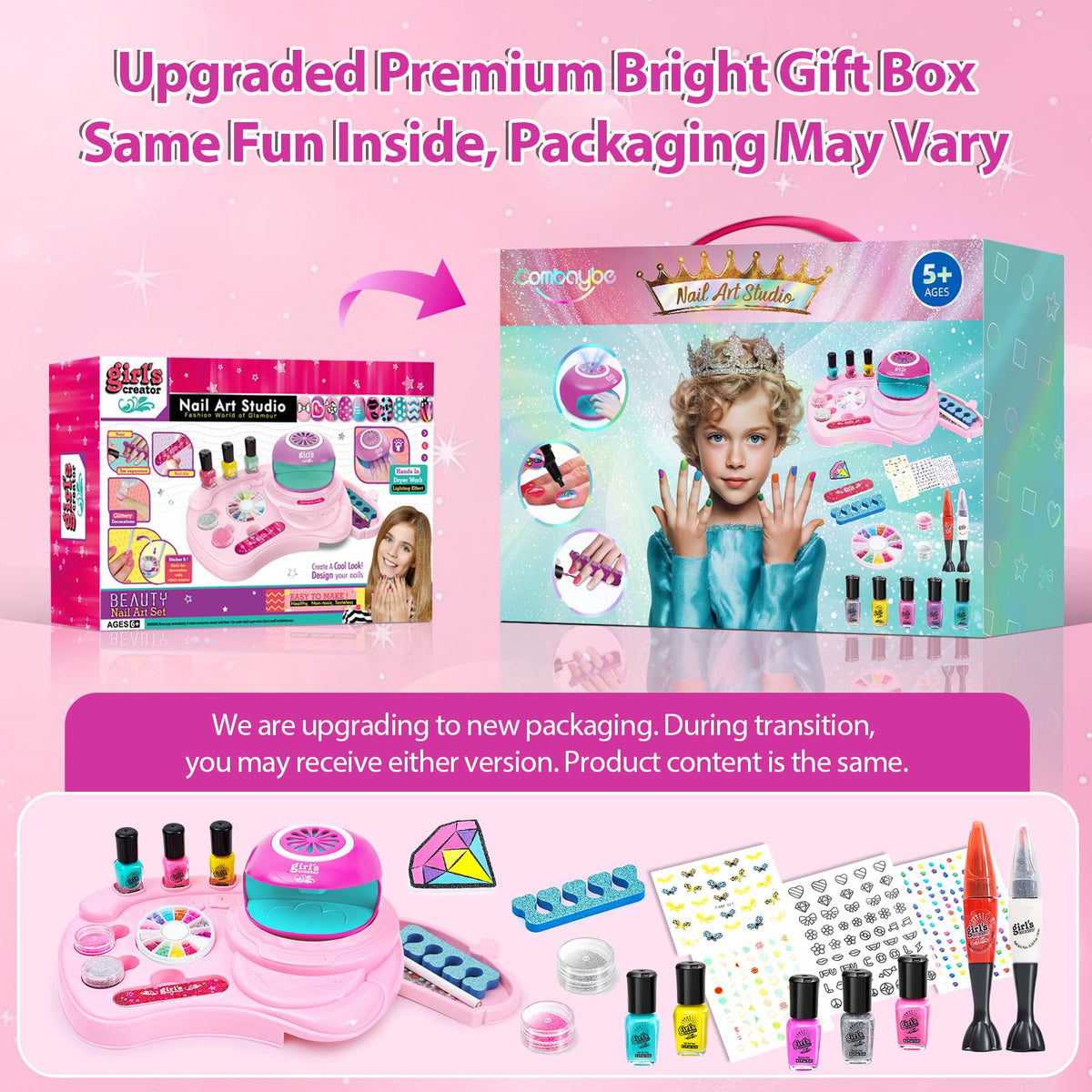 Combaybe peelable nail polish for easy removal.