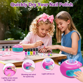 Combaybe compact nail dryer speeds quick manicures.