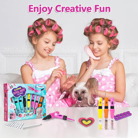 Combaybe stickers and gems included for easy sparkly nail art embellishments