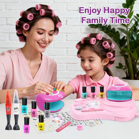 Combaybe water-based non-toxic polishes in vibrant colors.