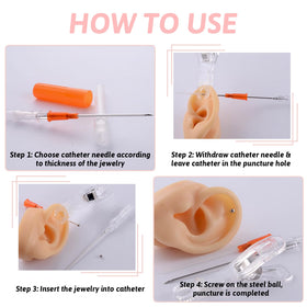 Beveled hollow tip on Combofix needles guides smooth placement.