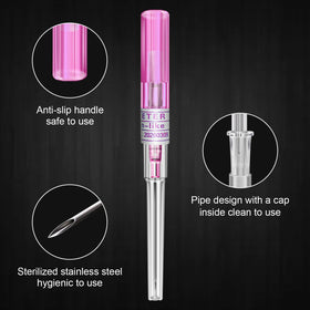 Combofix single-use sterile needles support professional piercing workflows.