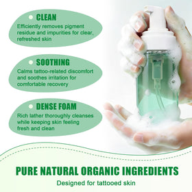 Plant-based, alcohol-free formula gentle on skin during aftercare.