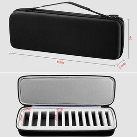 Comecase grooming clipper blade case interior close-up depicting padded slots