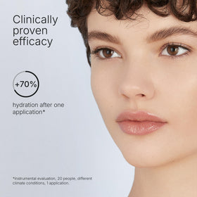 Close-up of Hydramemory Rich Sorbet Cream texture showing deep hydration.
