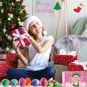 Comfso shea butter bath bomb nourishes dry skin while kids enjoy baths.
