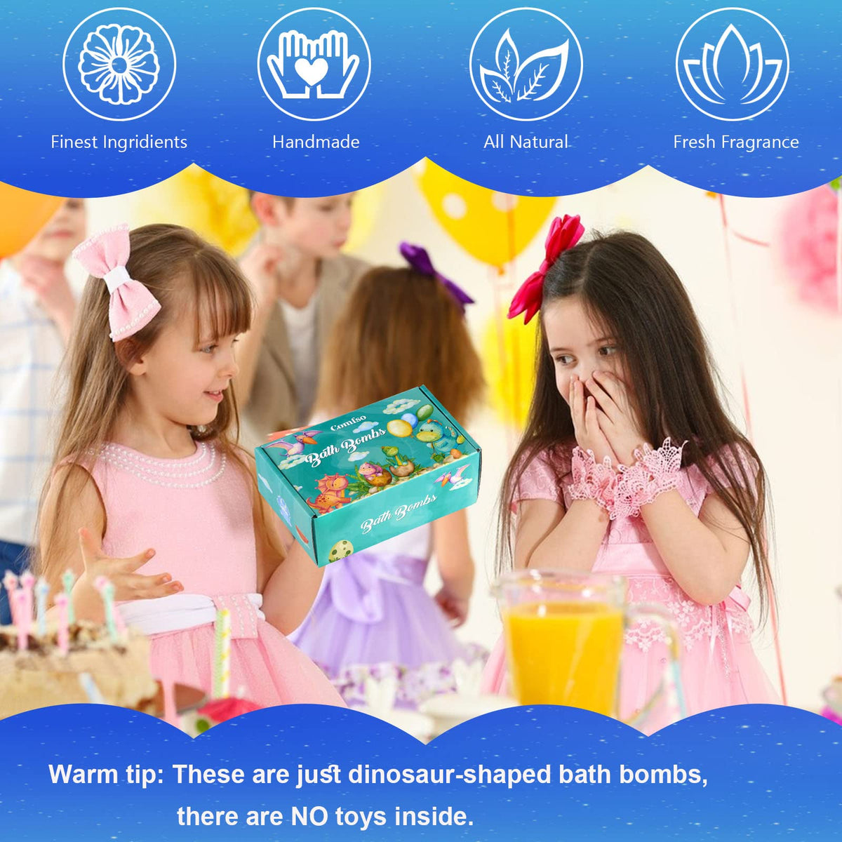 Surprise toys inside each egg adds excitement to bathtime.