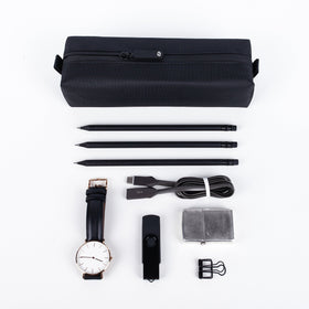 Dimensions 8.5 x 2.75 x 2 inches of the Comfyable bag for compact packing