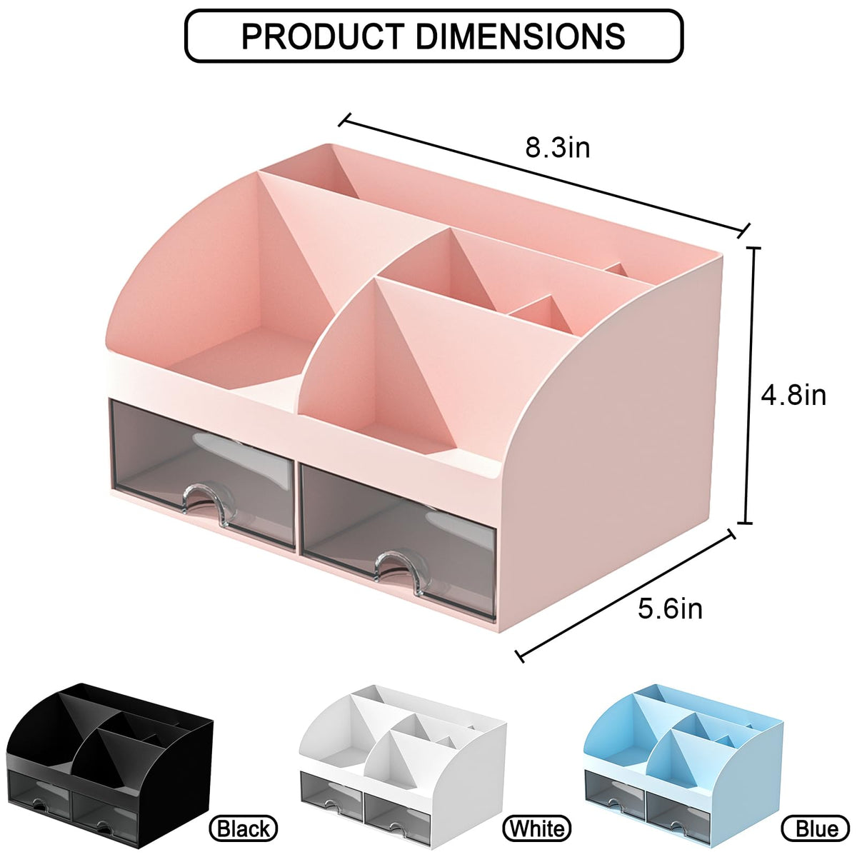 COMFYROOM makeup organizer keeps brushes and lipsticks neatly organized for daily use.