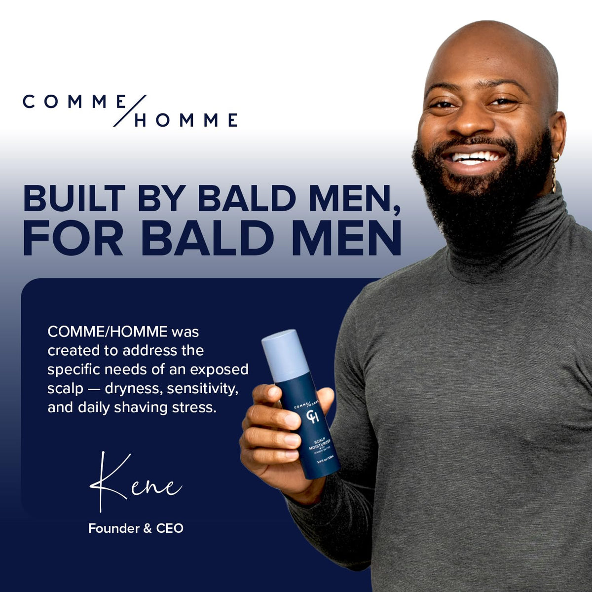 Comme Homme Hydrating Scalp Wash foamy lather demonstrates gentle cleansing without stripping.