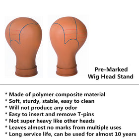 COMMGOAL 22-inch wig head suits many styles.